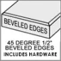 Beveled Edges : Hardware Included