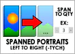 Spanned Portraits (Standard Tych)