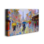 Paris in the Rain - Abstract Oil Painting