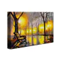 Park Bench - Abstract Oil Painting