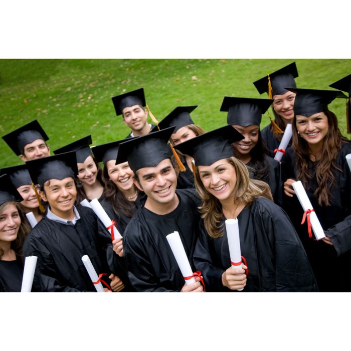 Group Of Graduation Students In The Park - ID # 10793684