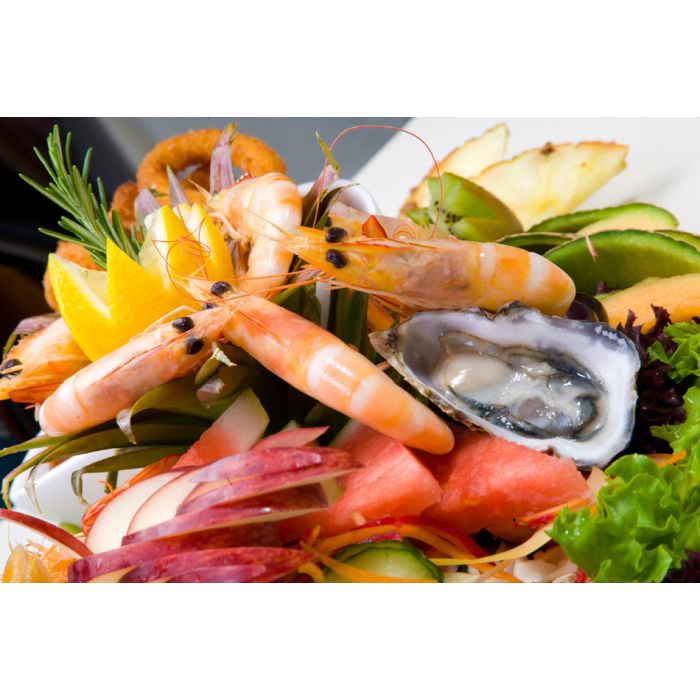 Seafood Platter Served Fresh And Deep Fried - ID # 17267731