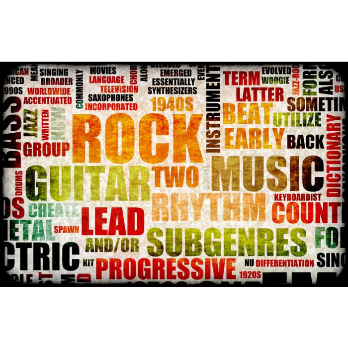 Rock Concert Event Poster Board As Background - ID # 17412110