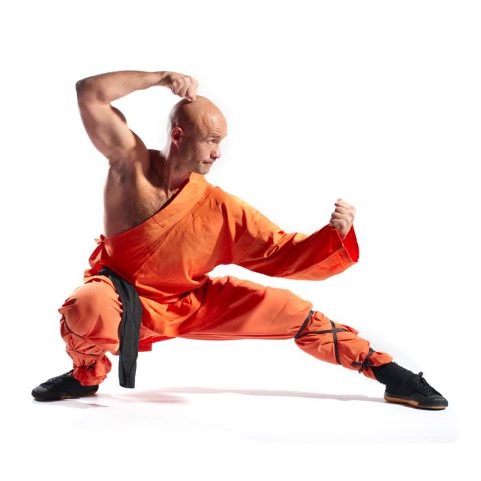 Shaolin Warriors Monk On White Background - ID # 18938459