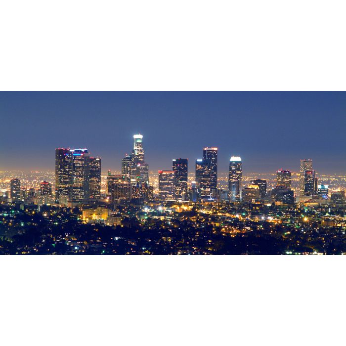 Los Angles Skyline At Night - ID # 2036087