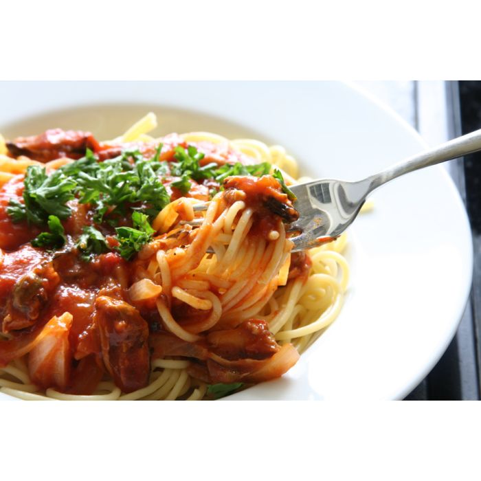 Spaghetti With Tomato Sauce And Persil Garnish - ID # 2165080