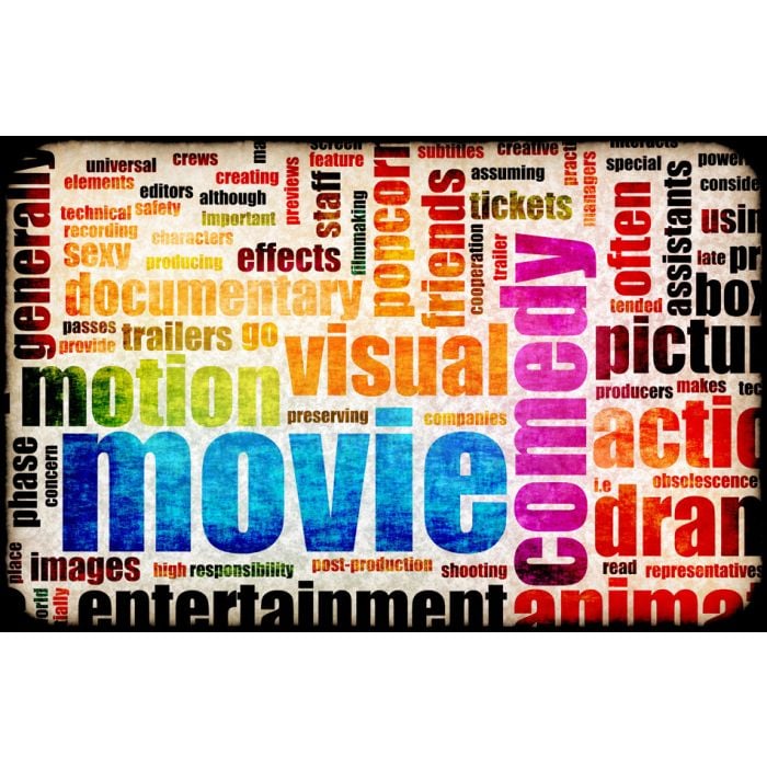 Movie Poster Of Film Genres Vintage Background - ID # 23553154