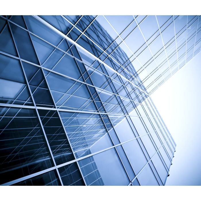 Modern Glass Silhouettes Of Skyscrapers At Night - ID # 26147316