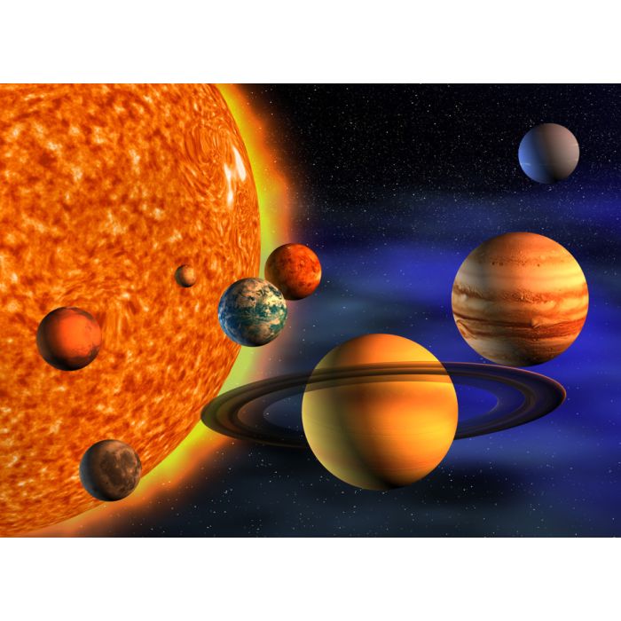 Planets In Solar System - 3D Render Illustration - ID # 26715554