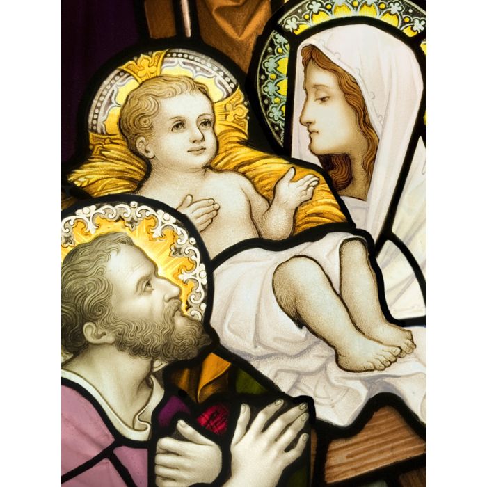 Compilation Of Stained Glasses Showing Holy Family - ID # 26772715