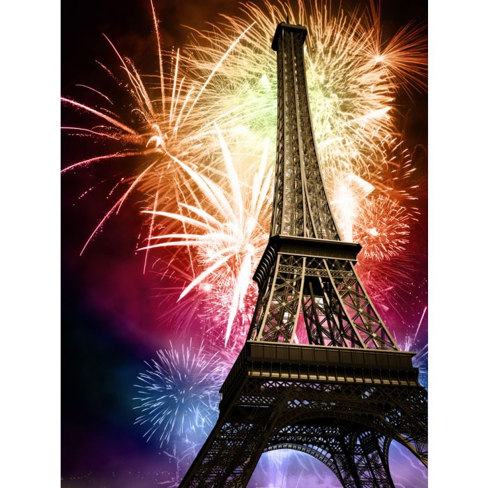 Eiffel With Fireworks - ID # 27777432