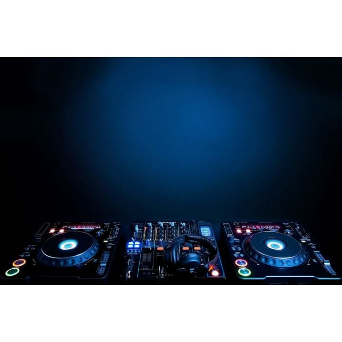 Dj Turntables And Electronic Mixer - ID # 29555600