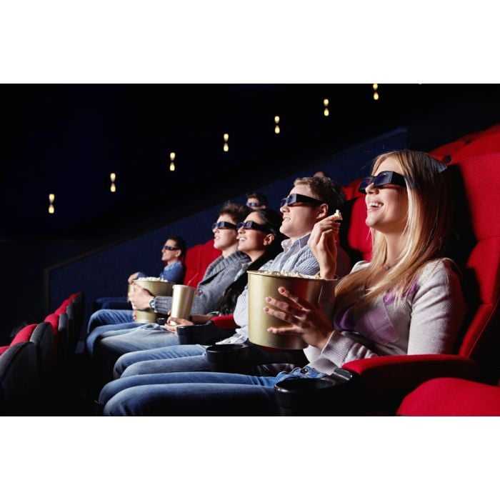 Smiling People In 3D Glasses In Cinema - ID # 31733008