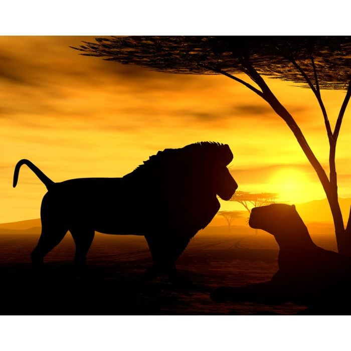 Safari African Spirit - Lion And Cub - ID # 3550210