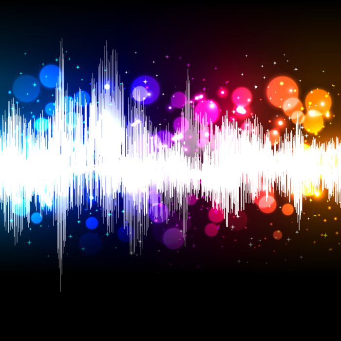 Waveform Music Vector Background - ID # 40314600