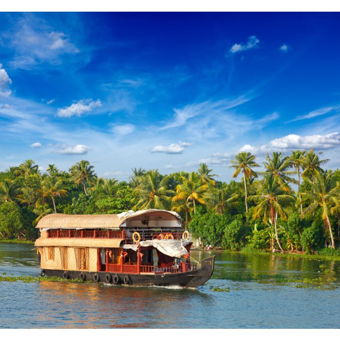 Houseboat On Kerala Backwaters - Kerala - India - ID # 42183568