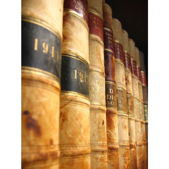 Shelf Of Old Canadian Law Books - ID # 4616769