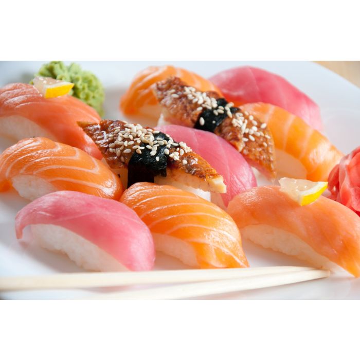 Sushi Set On A Plate - Close - Up - Studio Shot - ID # 46643894