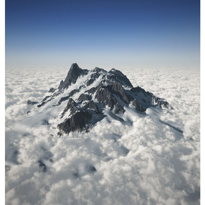 Mountain Peak Over The Clouds - ID # 46727790