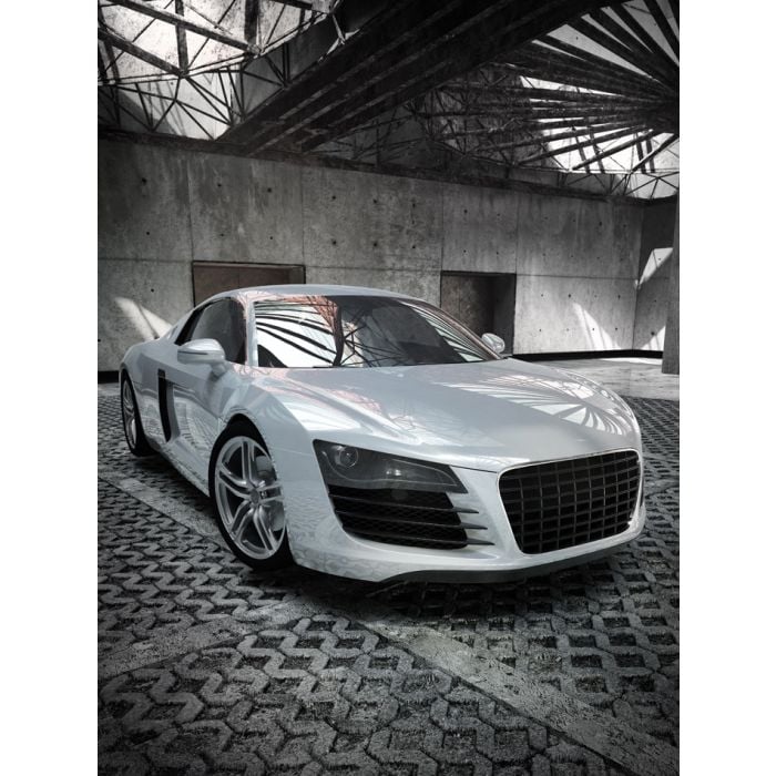 Luxury Sport Car Indoor 3D Illustration - ID # 56377935