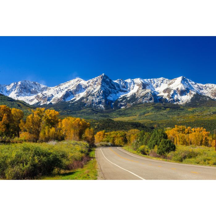 Countryside Road Fall Season In Colorado - ID # 58691776