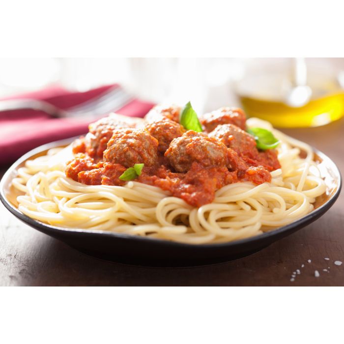 Spaghetti With Meatballs In Tomato Sauce - ID # 60270796