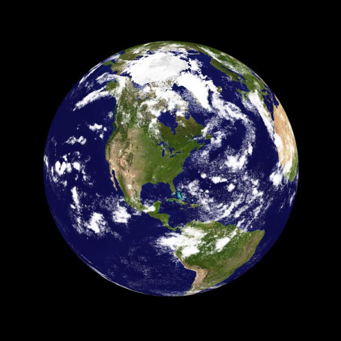 Real Looking Earth Planet - America In The Center - ID # 60439