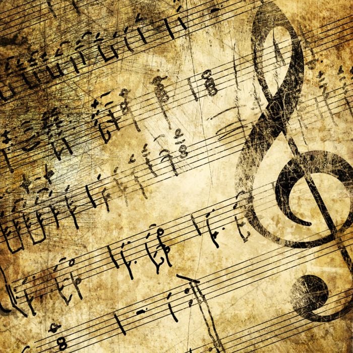 Musical Background In Grunge Style - ID # 8782851