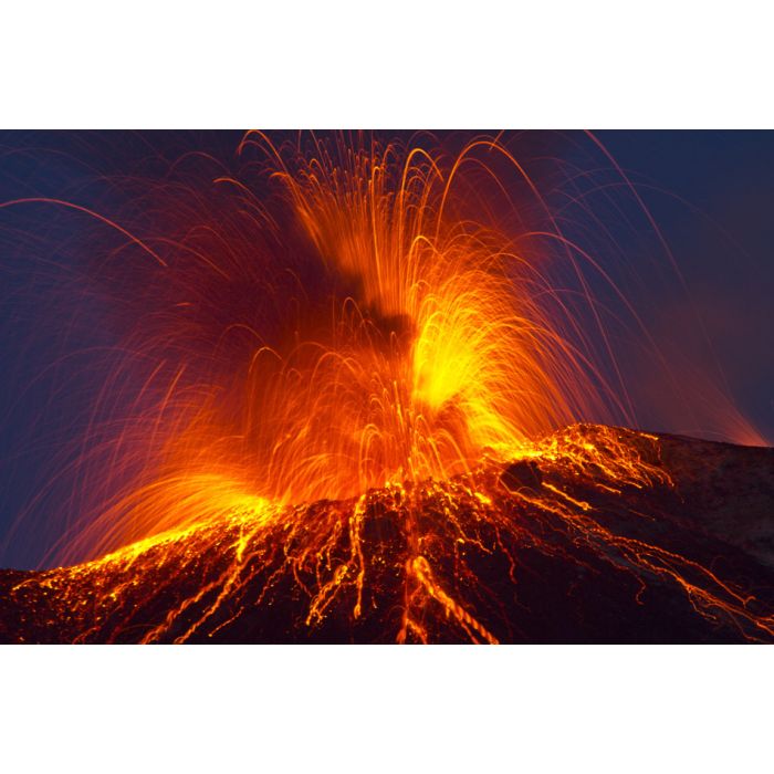 Volcano stromboli with spectacular eruptions - ID # 107273876