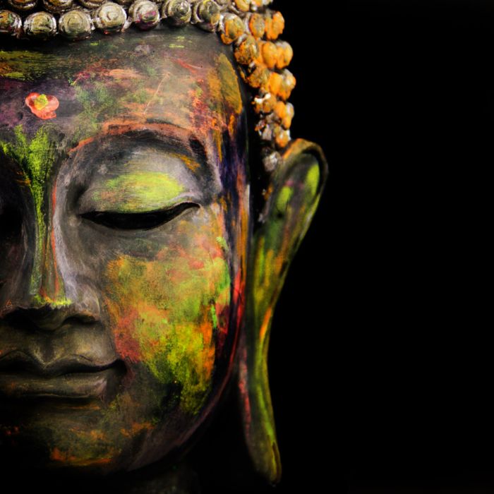 Colorful Buddha Statue - ID # 155036999