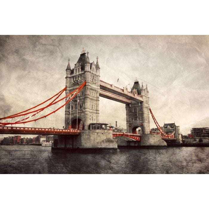 Tower Bridge in London England the UK Artistic vintage - ID # 162125291