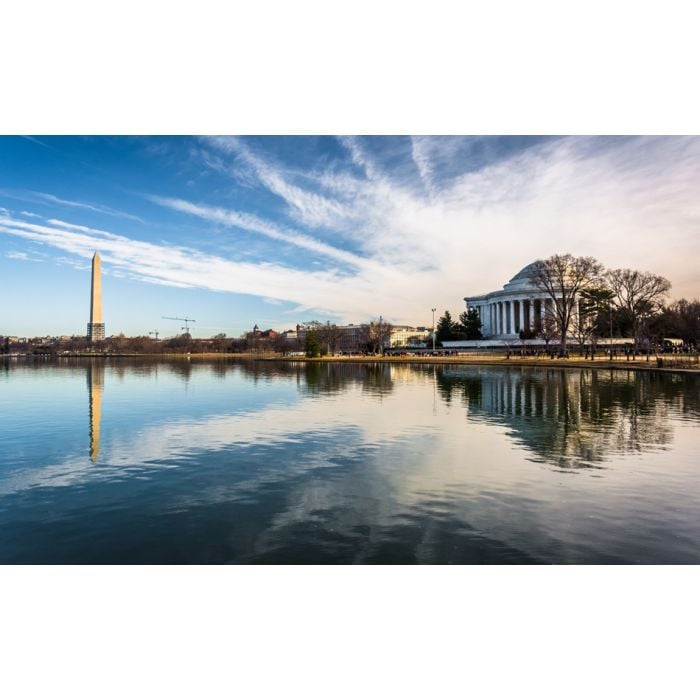 The Washington Monument And Thomas Jefferson Memorial - ID # 173246237