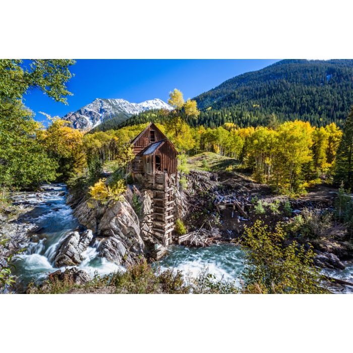 Abandon Crystal Mill in Marble Colorado in autumn - ID # 179944532