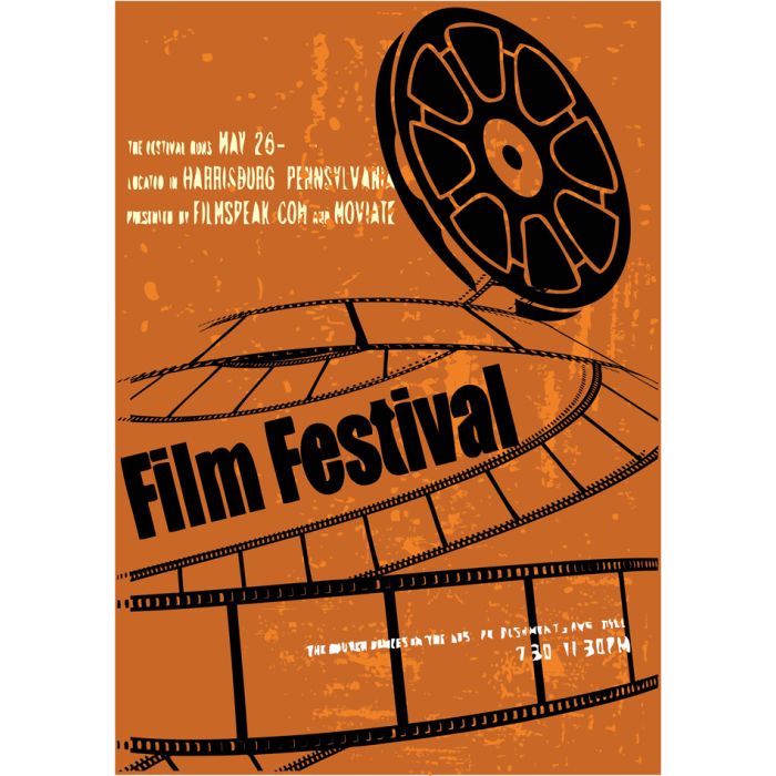 Film Festival Vector Grunge Background - ID # 18867830