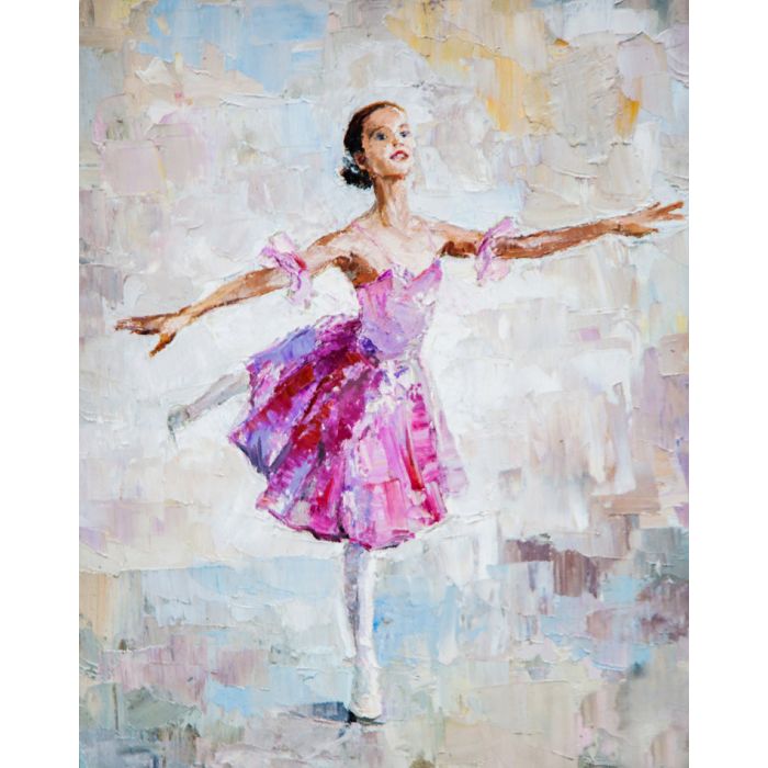 oil painting girl ballerina drawn cute ballerina 2 - ID # 239340382