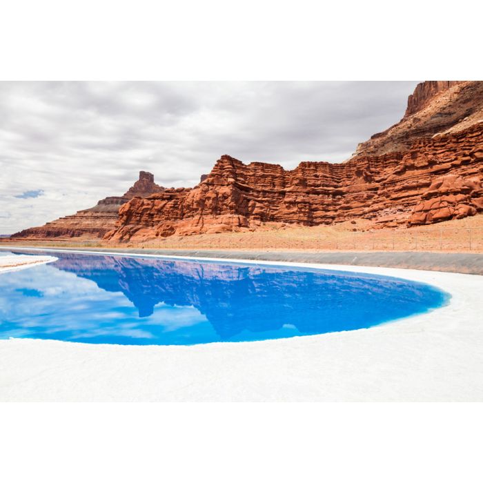 Potash pond on white rim trail in Canyonlands National Park - ID # 246343099