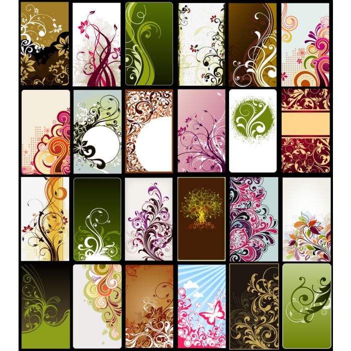 Sampler Of Floral Backgrounds - ID # 24641587