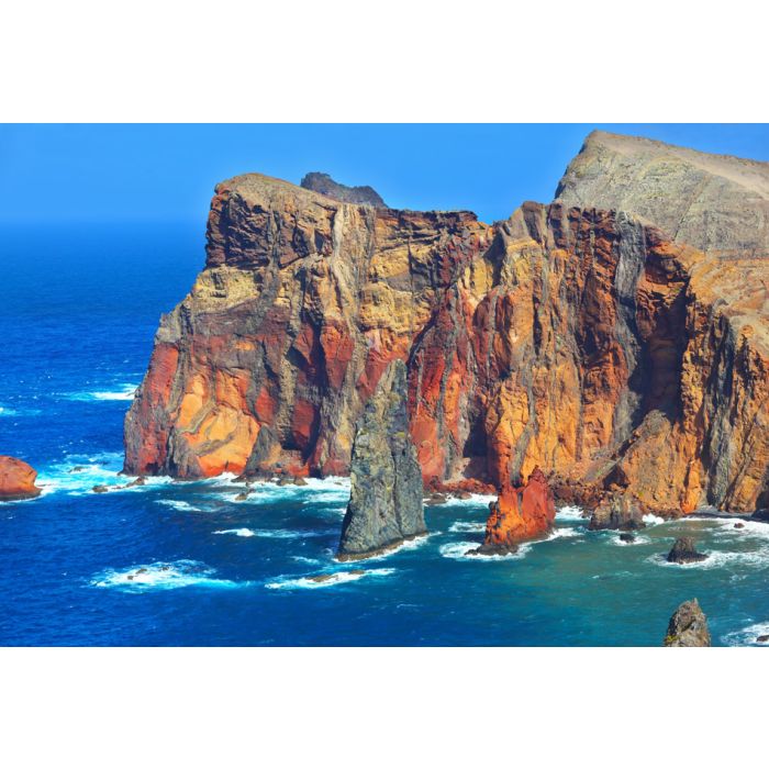 Arid eastern tip of the island of Madeira Atlantic storms - ID # 247116202