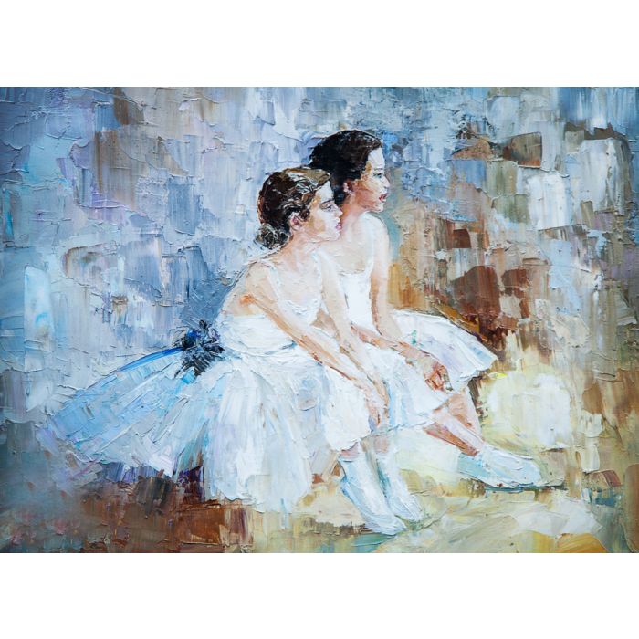 oil painting girl ballerina drawn cute ballerina 1 - ID # 248130052