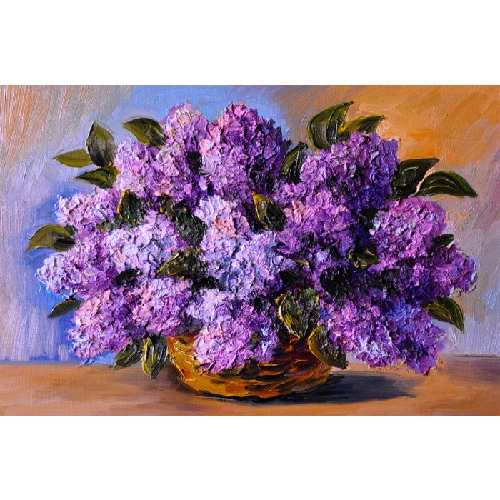 Oil painting on canvas - a bouquet of lilacs - ID # 248468872