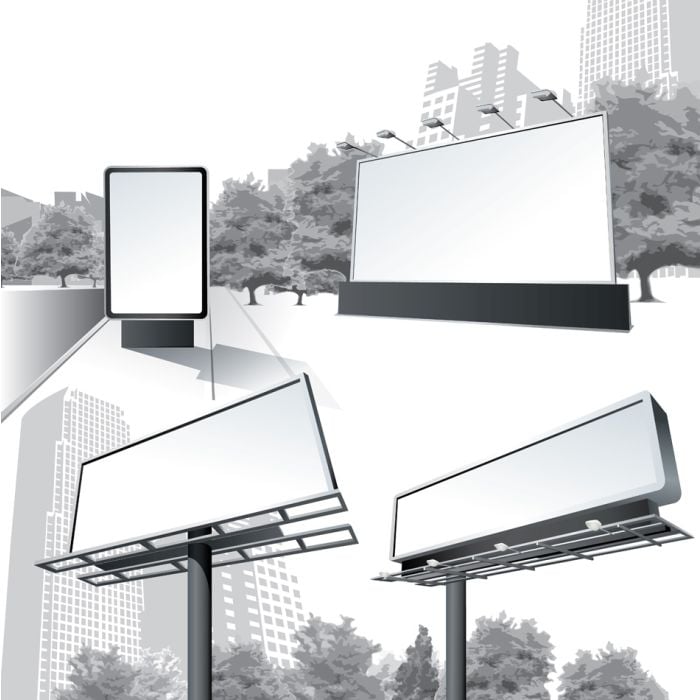 Vector Outdoor Billboard Sampler - ID # 24909529