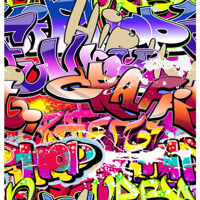 Graffiti Seamless Background Hiphop Urba - ID # 36210089