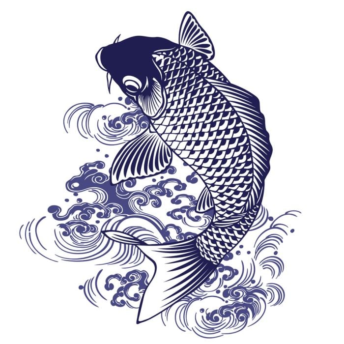 Japanese Carp Illustration - ID # 52490902