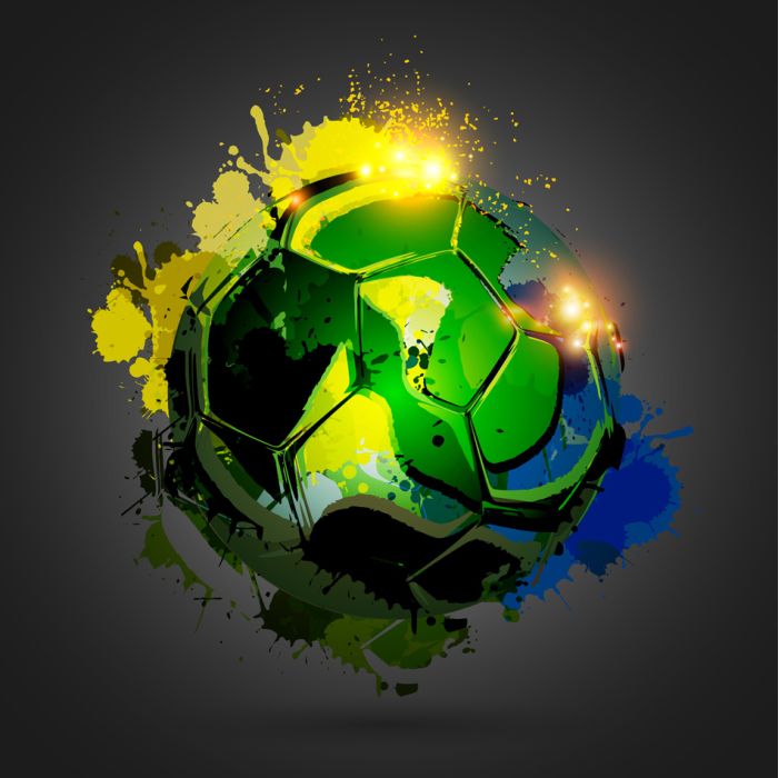 Soccer Ball Explosion Black - ID # 60286146