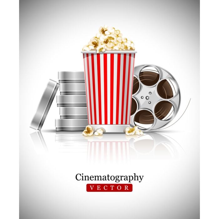 Cinematograph In Cinema Films And Popcorn - ID # V-27897129-V