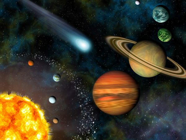 sun and nine planets