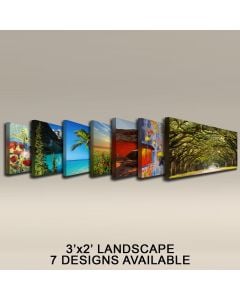 READY MADE 3'X2'X2" ACOUSTIC ART PANELS - LANDSCAPES, IN 7 STYLES