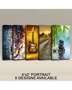 READY MADE 4'X2'X2" ACOUSTIC ART PANELS - PORTRAITS, IN 5 STYLES