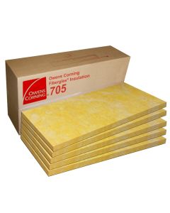 OWENS CORNING 705 rigid fiberglass 4'x2'x2" 5lb 5pk