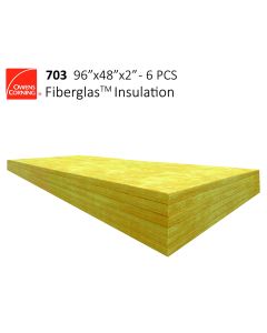 OWENS CORNING 703 rigid fiberglass 8'x4' panels 2" inch thick 6pk